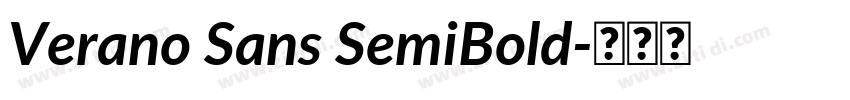 Verano Sans SemiBold字体转换 Verano Sans SemiBold字体转换